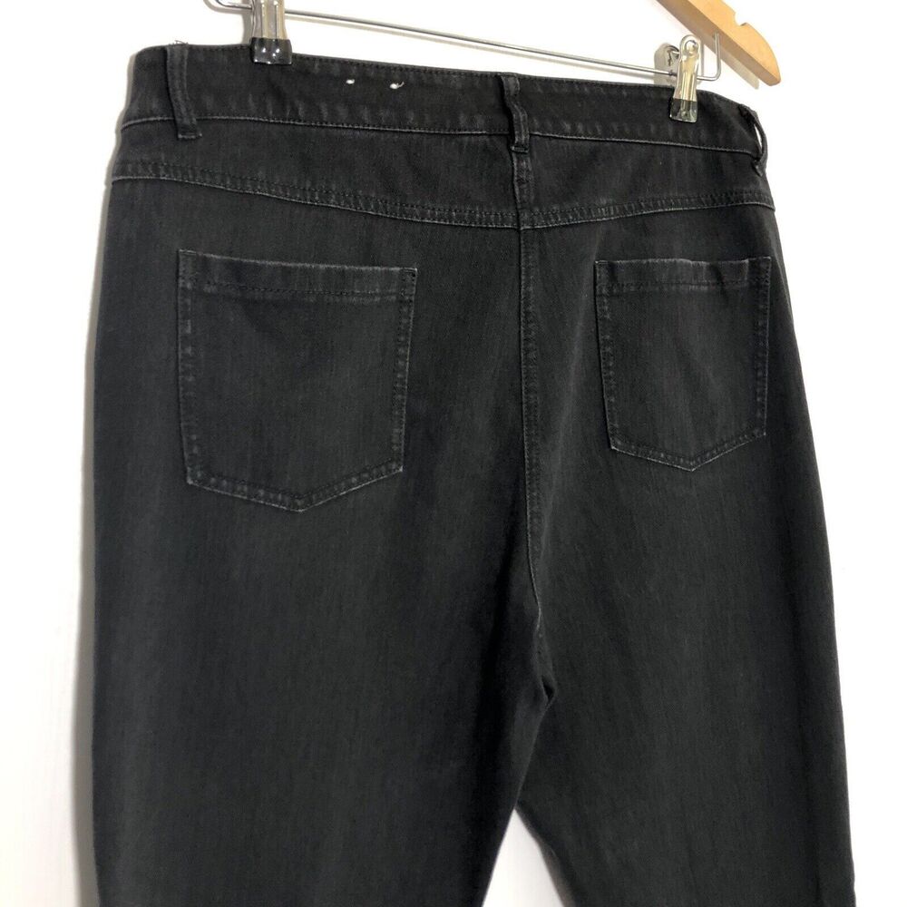 J McLaughlin Lexi Jeans Womens 14 Black Slim Tapered Legs Stretch Cotton - Picture 9 of 13